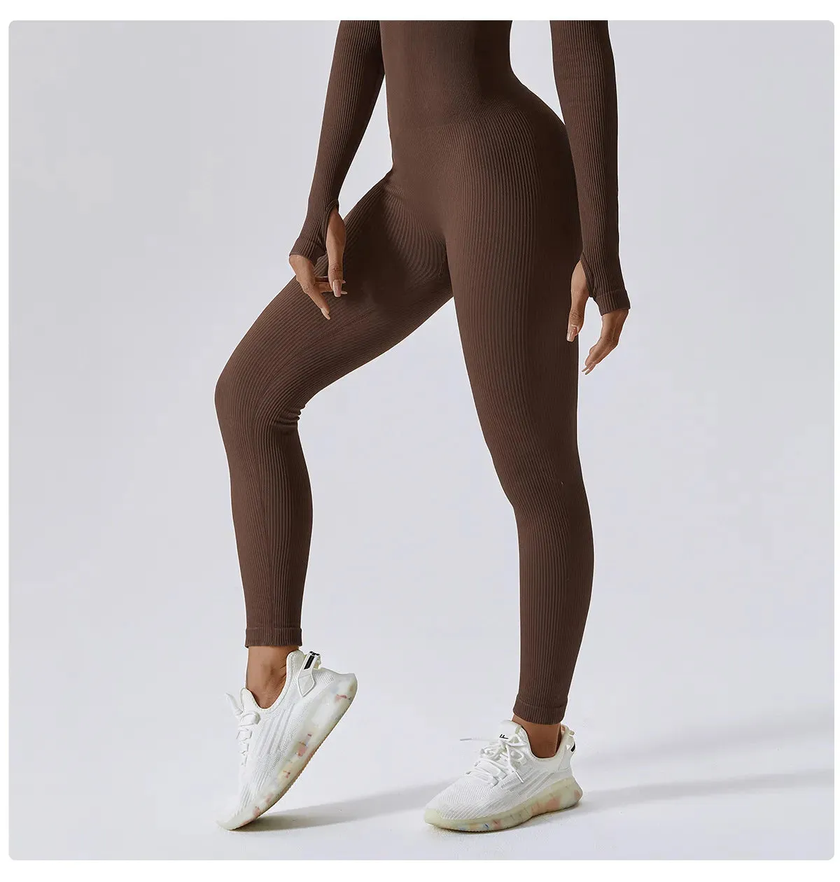 Tight Long-Sleeved Women's Bodysuit