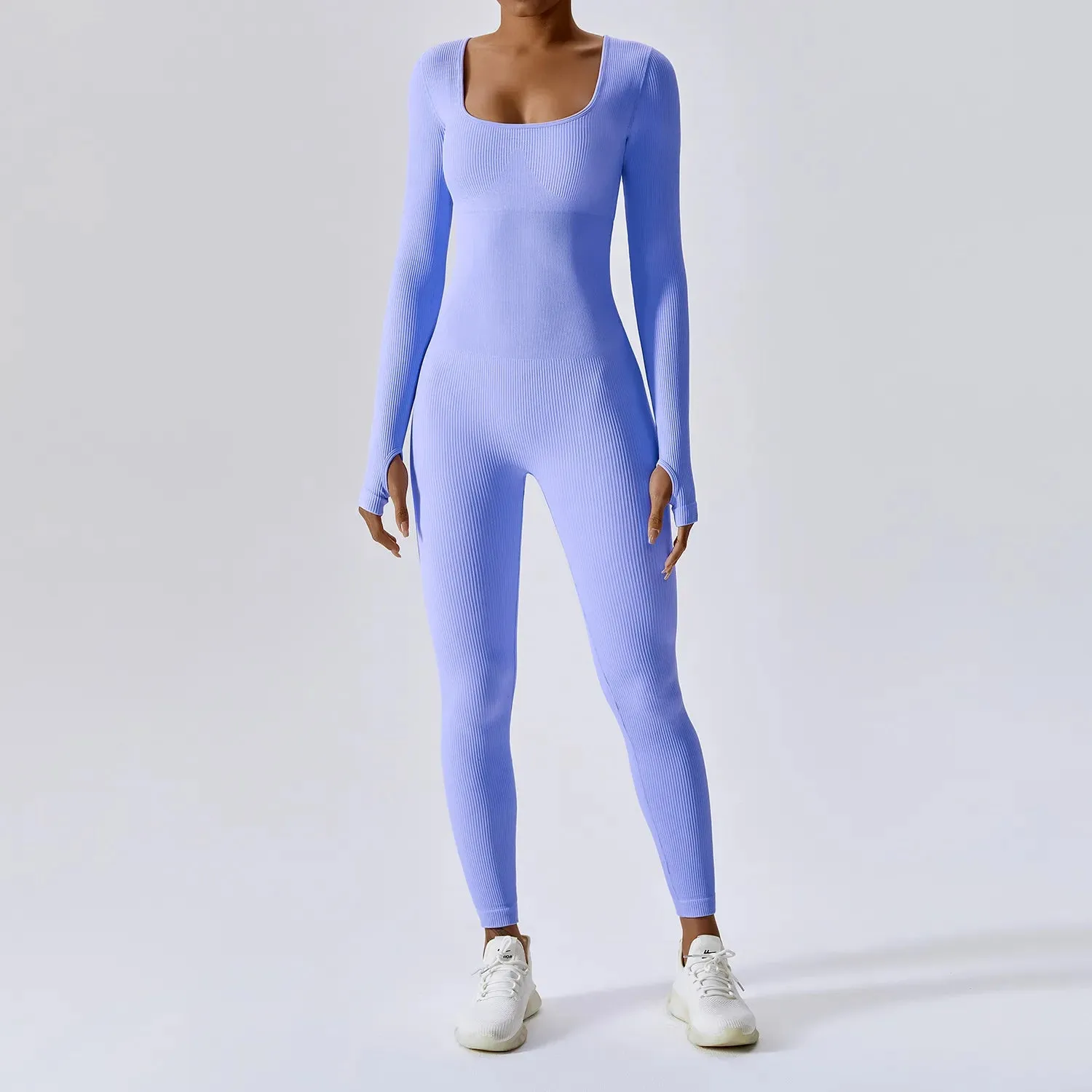 Tight Long-Sleeved Women's Bodysuit