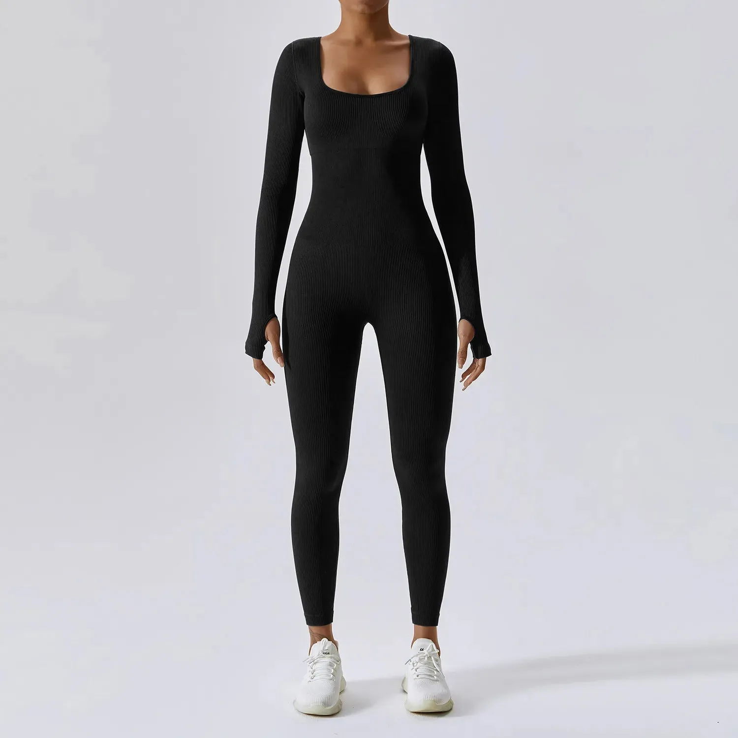 Tight Long-Sleeved Women's Bodysuit