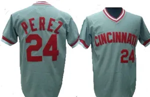 Tony Perez Cincinnati Reds Away Throwback Baseball Jersey