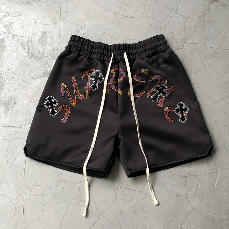 Trendy Cross Personality Street Shorts