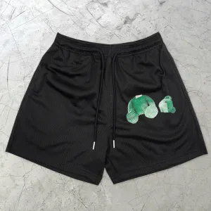 Trendy retro street mesh shorts