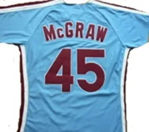 Tug McGraw Philadelphia Phillies Blue Throwback Jersey