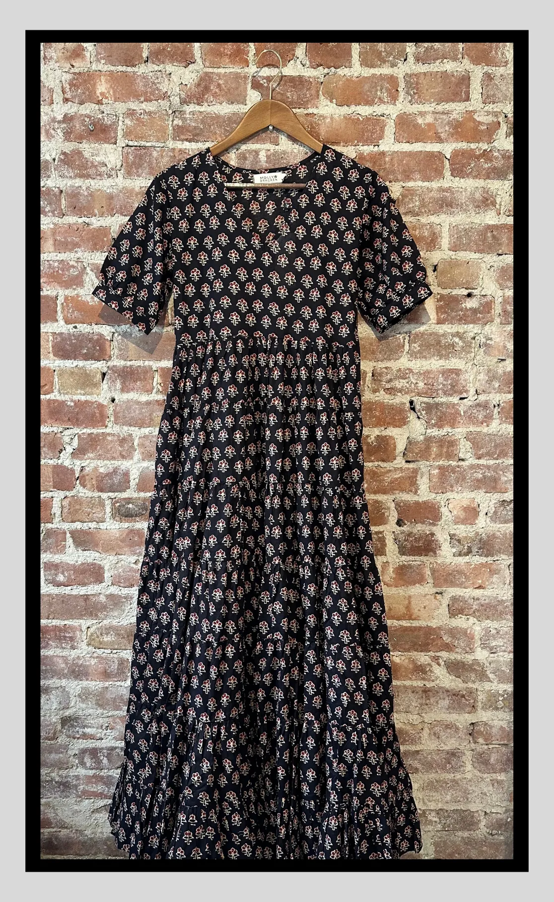 Vintage Charm Floral Midi Dress