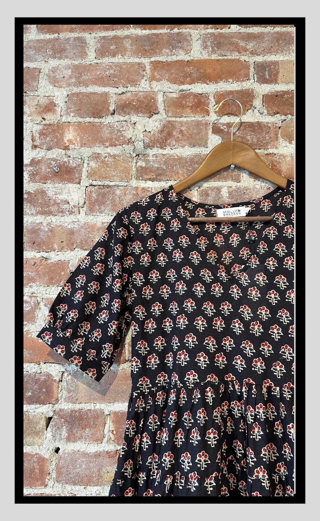 Vintage Charm Floral Midi Dress