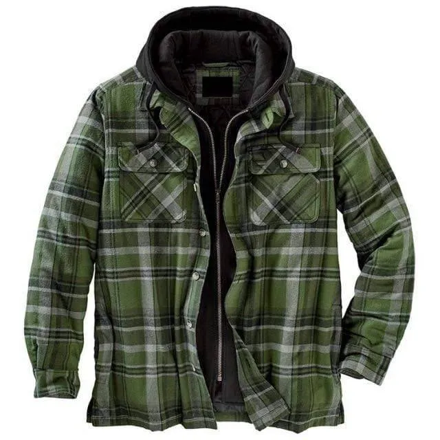 Vintage Plaid Warm Parkas