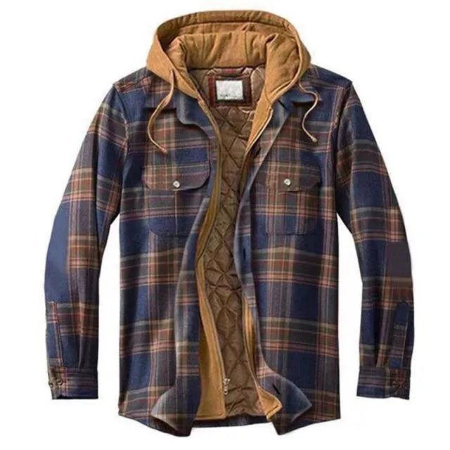 Vintage Plaid Warm Parkas