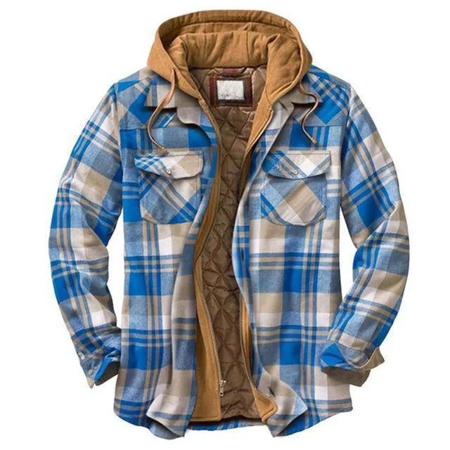 Vintage Plaid Warm Parkas