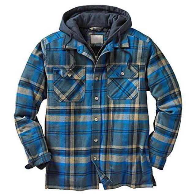 Vintage Plaid Warm Parkas