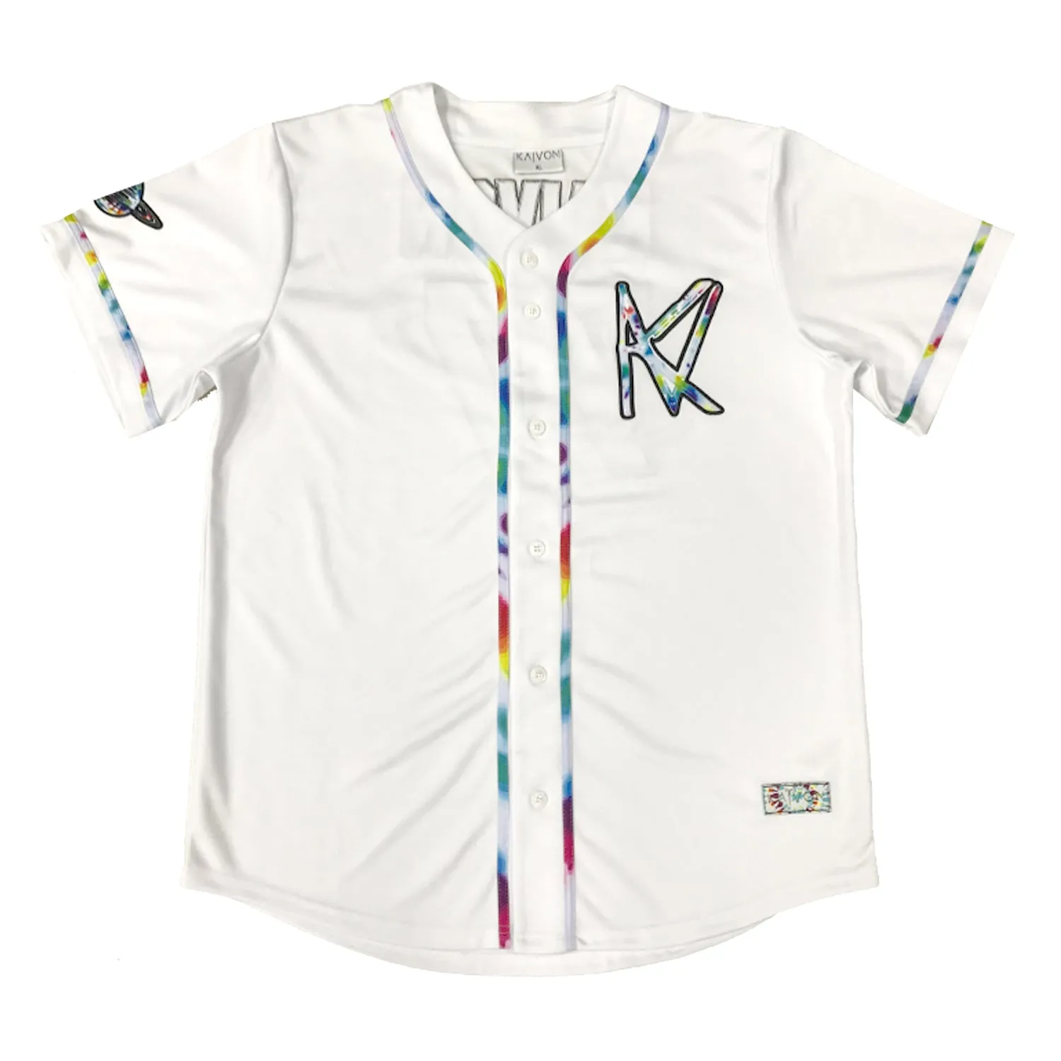 White Tie-Dye Classic Kaivon Jersey