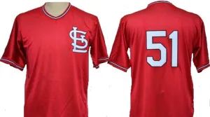 Willie McGee St Louis Cardinals Red Throwback Jersey