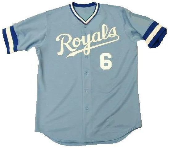 Willie Wilson Kansas City Royals Throwback Baseball Jersey