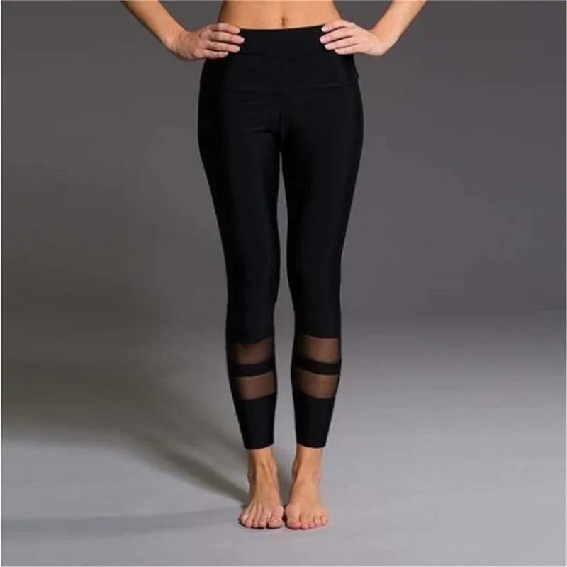 Wjczt Leggings 3/4 Pants Female Capri Casual Pant Sporting Fitness High Waist Pants Side Pockets Design Sporting Leggings