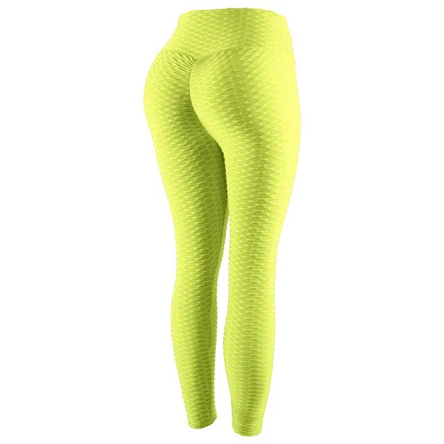 Wjczt Seamless High-Waist Leggings Women Stretch Fitness Leggings Breathable Peach Hip Quick-Drying Running Leggings