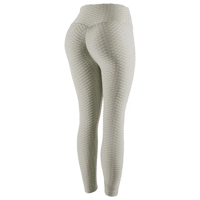 Wjczt Seamless High-Waist Leggings Women Stretch Fitness Leggings Breathable Peach Hip Quick-Drying Running Leggings