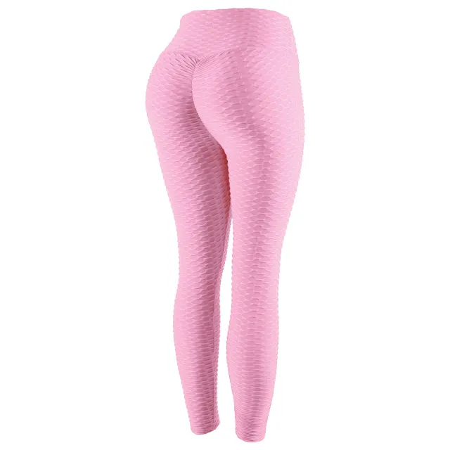 Wjczt Seamless High-Waist Leggings Women Stretch Fitness Leggings Breathable Peach Hip Quick-Drying Running Leggings