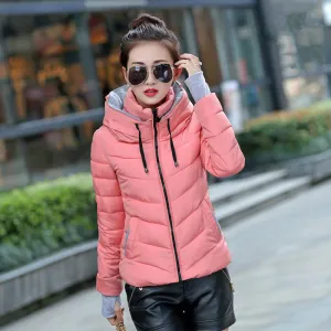 Women Winter Jacket Parka Thicken Outerwear Female Coats Hooded Design Cotton-padded Plus Size Chaqueta Invierno Warm Tops MZ709