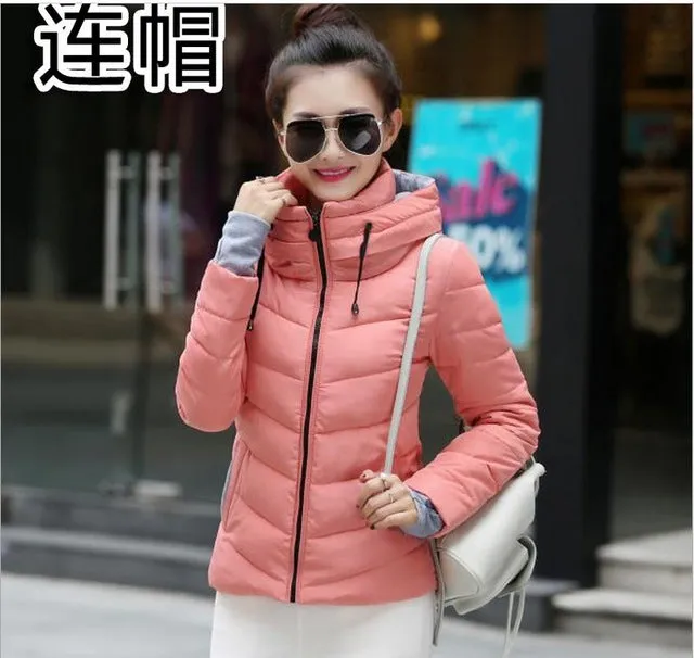 Women Winter Jacket Parka Thicken Outerwear Female Coats Hooded Design Cotton-padded Plus Size Chaqueta Invierno Warm Tops MZ709