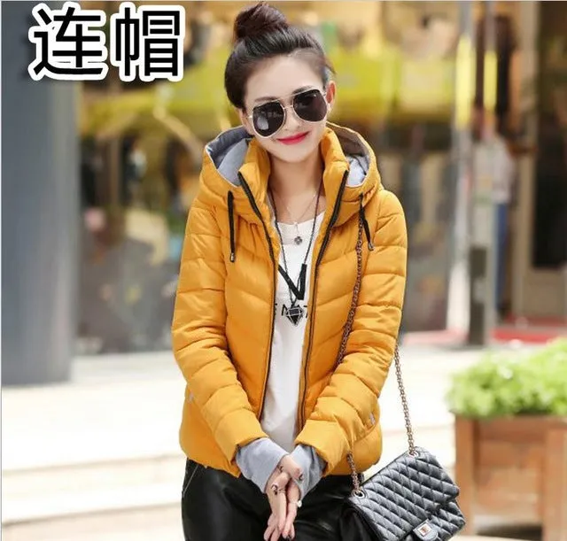 Women Winter Jacket Parka Thicken Outerwear Female Coats Hooded Design Cotton-padded Plus Size Chaqueta Invierno Warm Tops MZ709