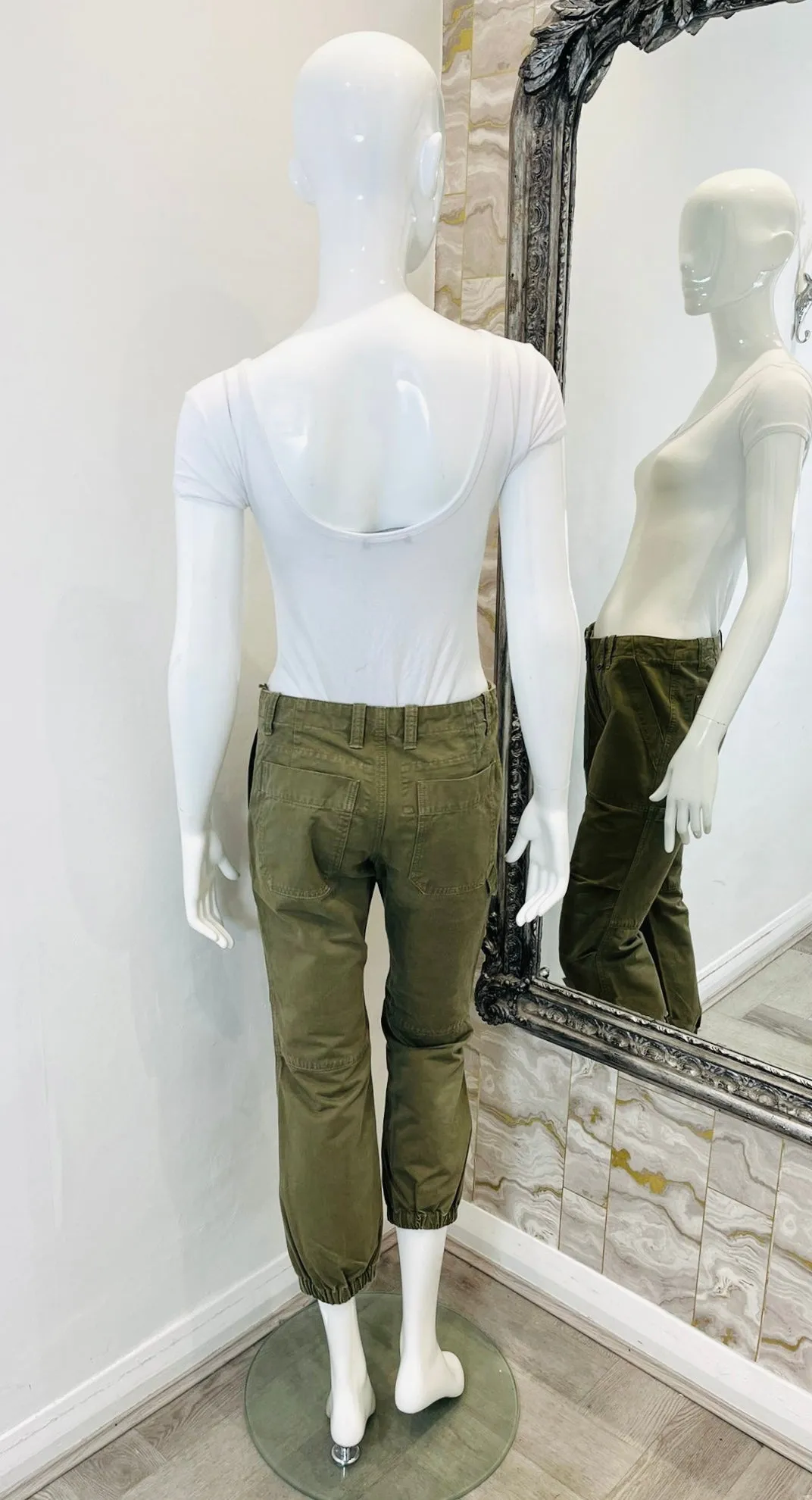 Zadig & Voltaire Cropped Cotton Trousers. Size 36FR